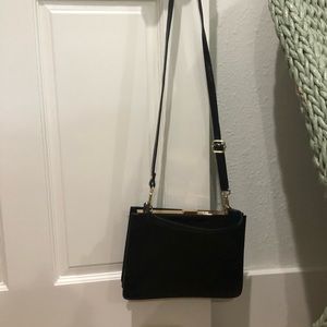 Persaman shiny textured leather purse